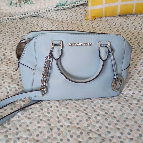 Michael Kors Handbags - Michael Kors Sky Blue Satchel